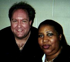 John Seppala with Aretha Franklin